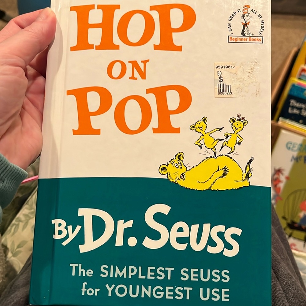 Dr. Seuss Hop on Pop 1963 Book reprint hardcover picture book kids’ children
